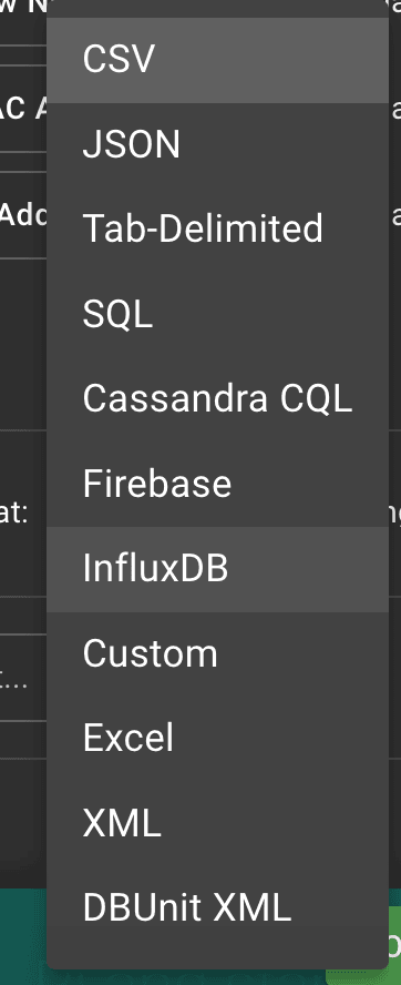 Mockaroo download types