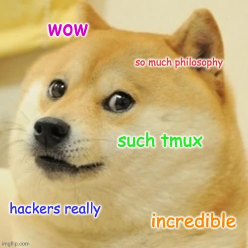 Doge on tmux