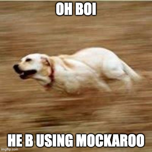 Mockaroo speed